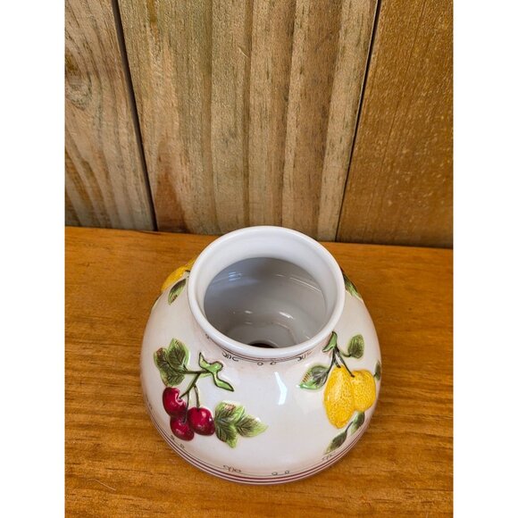 Handcrafted Ceramic Fruit Motif Lamp Shade Base - Picture 2 of 7